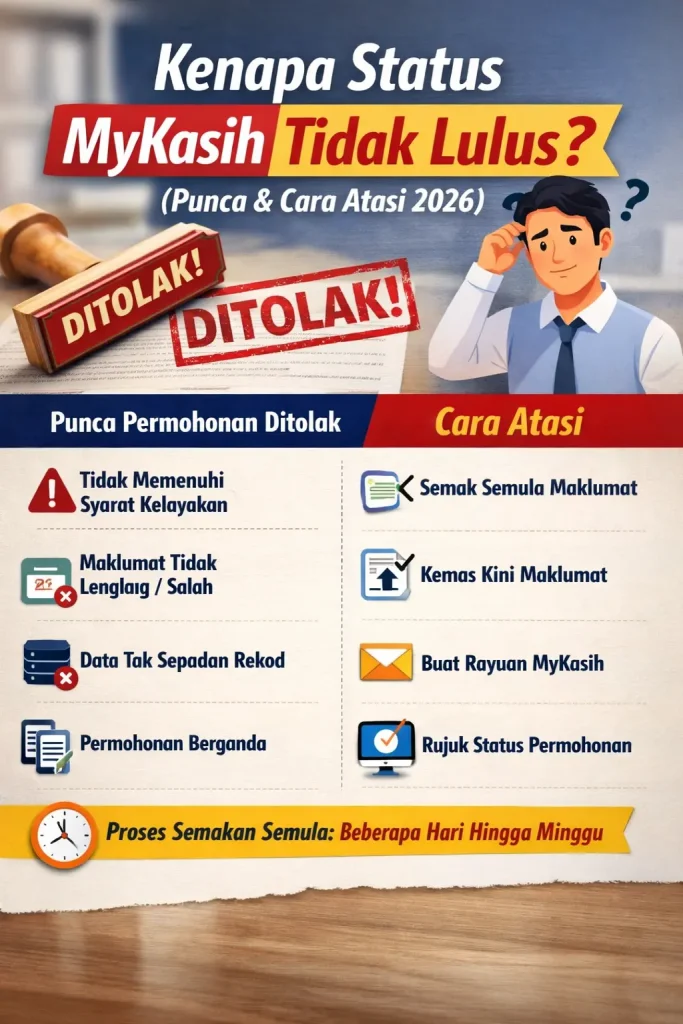Kenapa Status MyKasih Tidak Lulus