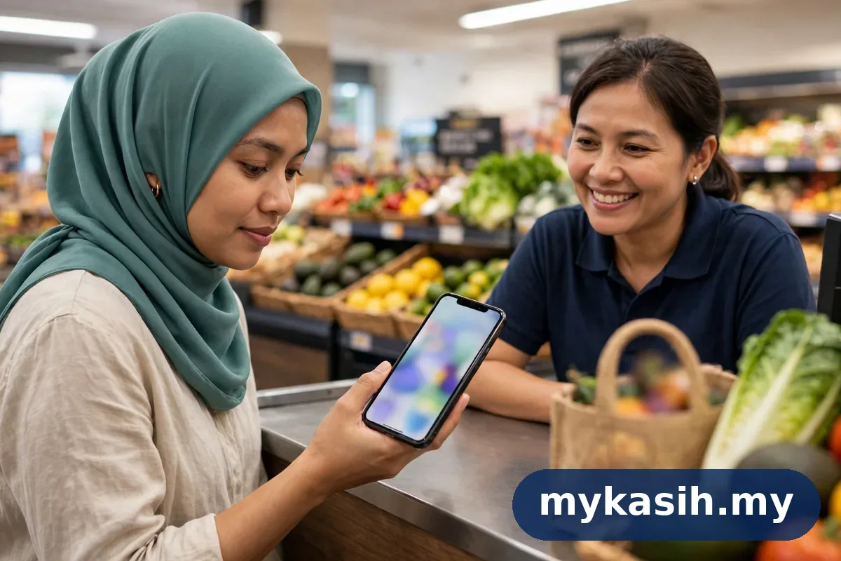 Bayaran BINGKAS menggunakan e-dompet Selangkah di kedai