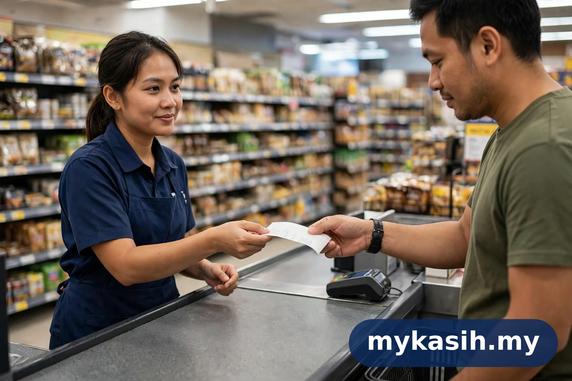 Semakan baki SARA di kedai berdaftar melalui resit pembelian